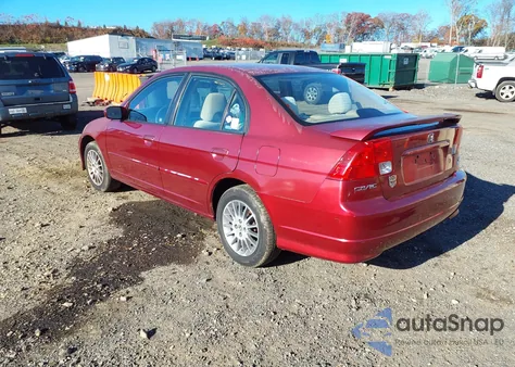 2005 Honda Civic Ex из США, поврежденный, VIN 2HGES26725H552197